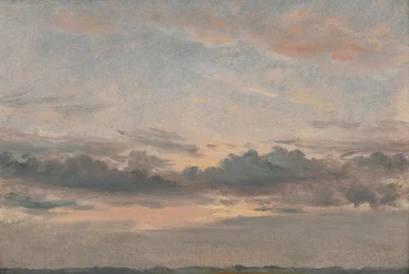 Eine Wolkenstudie, Sonnenuntergang
