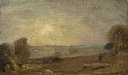 Dedham Vale von der Straße nach East Bergholt: Sonnenuntergang, 1810