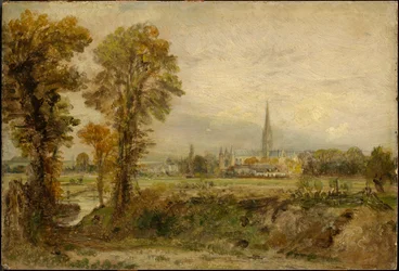 Fernsicht auf die Kathedrale von Salisbury