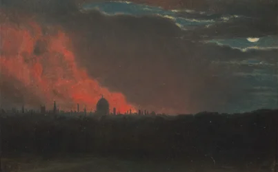 Feuer in London, gesehen von Hampstead, 16. Oktober 1834