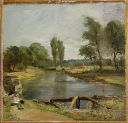 Flatford Schleuse, 1810-11