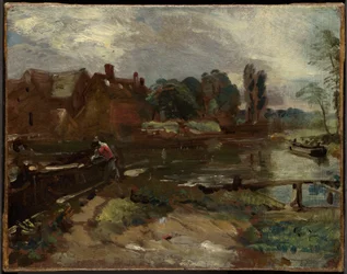 Flatford Mill von der Schleuse aus