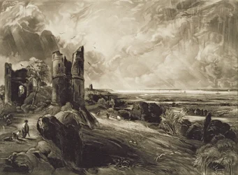 Hadleigh Castle, graviert von David Lucas (1802-81) ca. 1832