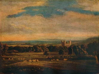 Naworth Castle, um 1826