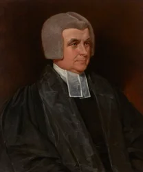 Porträt des Reverend Dr. John Wingfield (1760-1825), Kanoniker der Worcester Kathedrale, Halbfigur, in schwarzem Talar und weißen Bändern
