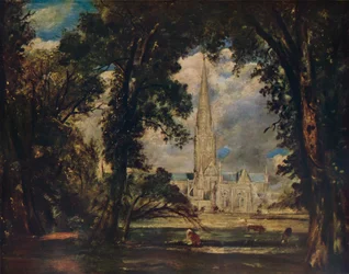 Kathedrale von Salisbury, um 1823