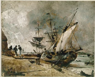 Schiffe auf dem Orwell, nahe Ipswich