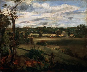 Blick auf Highgate von Hampstead Heath, frühes 19. Jahrhundert