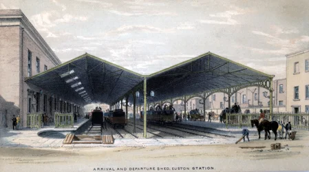 Ankunfts- und Abfahrtshalle, London, 1839