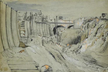 Bau der London und Birmingham Eisenbahn, ca. 1835