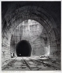 Großer Lüftungsschacht, Kilsby Tunnel, Northamptonshire, 1838