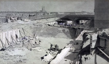 Hampstead Road Bridge, von der Camden-Seite, 16. August 1836