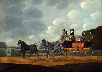Die königliche Postkutsche, London nach Birmingham