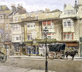 Bishopsgate Street: Nr. 82-86, mit Pferd und Wagen, Mai 1886