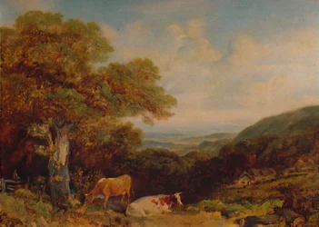 Landschaft mit Vieh, 1847, 1935