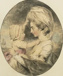 Porträt von Mrs. Hartop und ihrem Kind, 1780