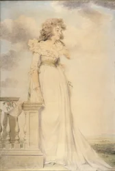 Porträt von Georgiana, Herzogin von Devonshire