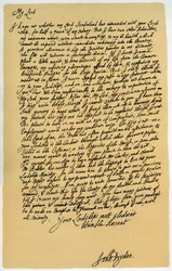 Brief von John Dryden an Laurence Hyde, ca. 1682-1683