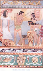 Seehändler aus Kreta, Illustration aus Mythen von Kreta und vorhellenischem Europa, veröffentlicht von der Gresham Publishing Company Limited, 1920er Jahre