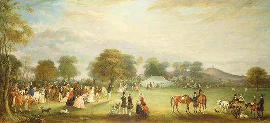 Bogenschießen in Bradgate Park, Leicestershire, 1850