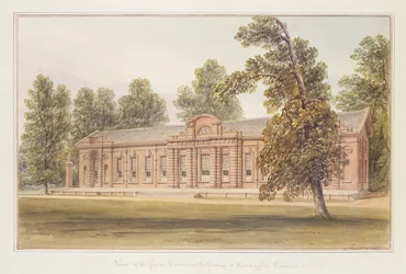Die Orangerie oder das Gewächshaus im Garten des Kensington Palace