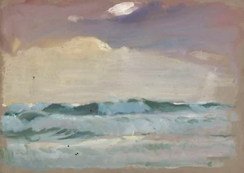 Graues Meer im Mondlicht, Port Leven