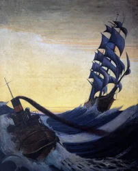 Das Segelboot 