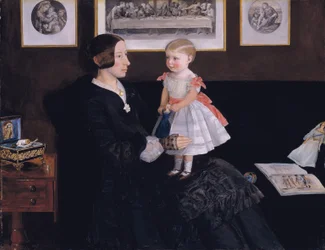 Frau James Wyatt Jr und ihre Tochter Sarah