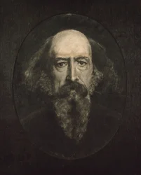 Porträt von Alfred, Lord Tennyson 1809-1892