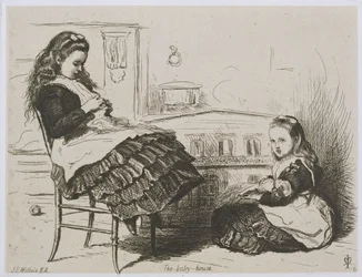 Das Puppenhaus, Nummer 9 aus einer Serie von Radierungen für die Art Union of London vom Etching Club