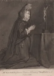 Mrs. Knight, eine berühmte Sängerin und Favoritin von König Charles II