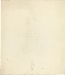 Entwurf für ein Denkmal oder Metallarbeit