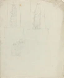 Entwürfe für ein Denkmal (recto und verso)