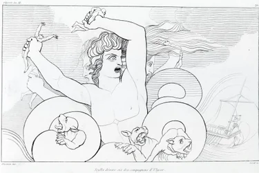 Episode von Charybde und Scylla: sechs von Odysseus