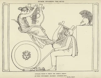 Homer ruft die Muse an