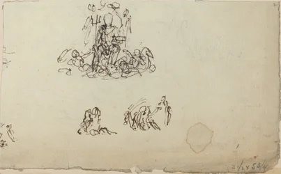 Studie von Neptun und Meereskreaturen (?)