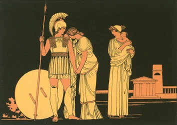 Das Treffen von Hector und Andromache