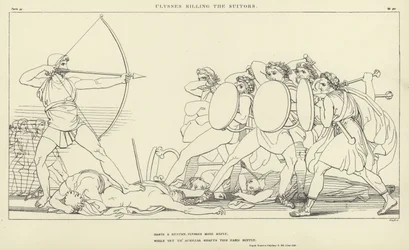 Odysseus tötet die Freier