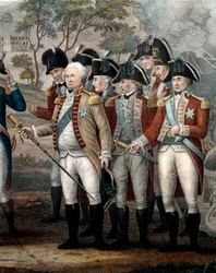 Britische Offiziere Tarleton, Cornwallis, Abercrombie, O