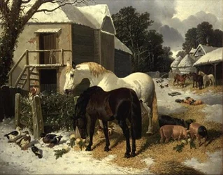 Der Bauernhof im Winter