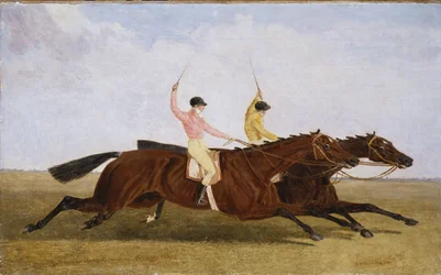 Satirist mit William Scott Up Beating Coronation mit John Day Up - Der St. Leger 1841