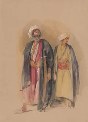 Scheich Hussein von Gebel Tor und sein Sohn