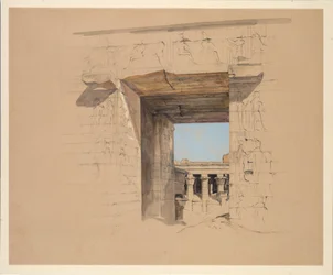 Der Tempel von Edfu: Die Tür des Pylons