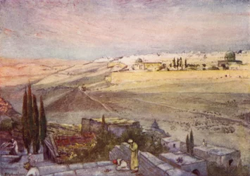 Sonnenaufgang vom Ölberg