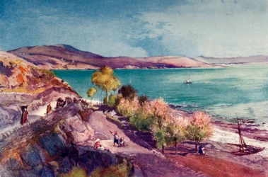 Der See Genezareth, Blick nach Norden von Tiberias, 1902