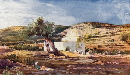 Das Grab von Rachel, an der Straße von Jerusalem nach Hebron