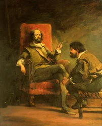 Don Quijote und Sancho Panza aus Cervantes