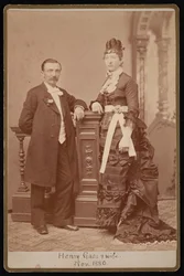 Porträt von Henry Gass und Ehefrau Emma Dibble