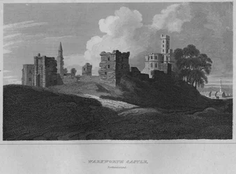 Warkworth Castle, Northumberland, 1814