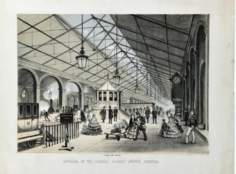 Innenansicht des Hauptbahnhofs, Chester